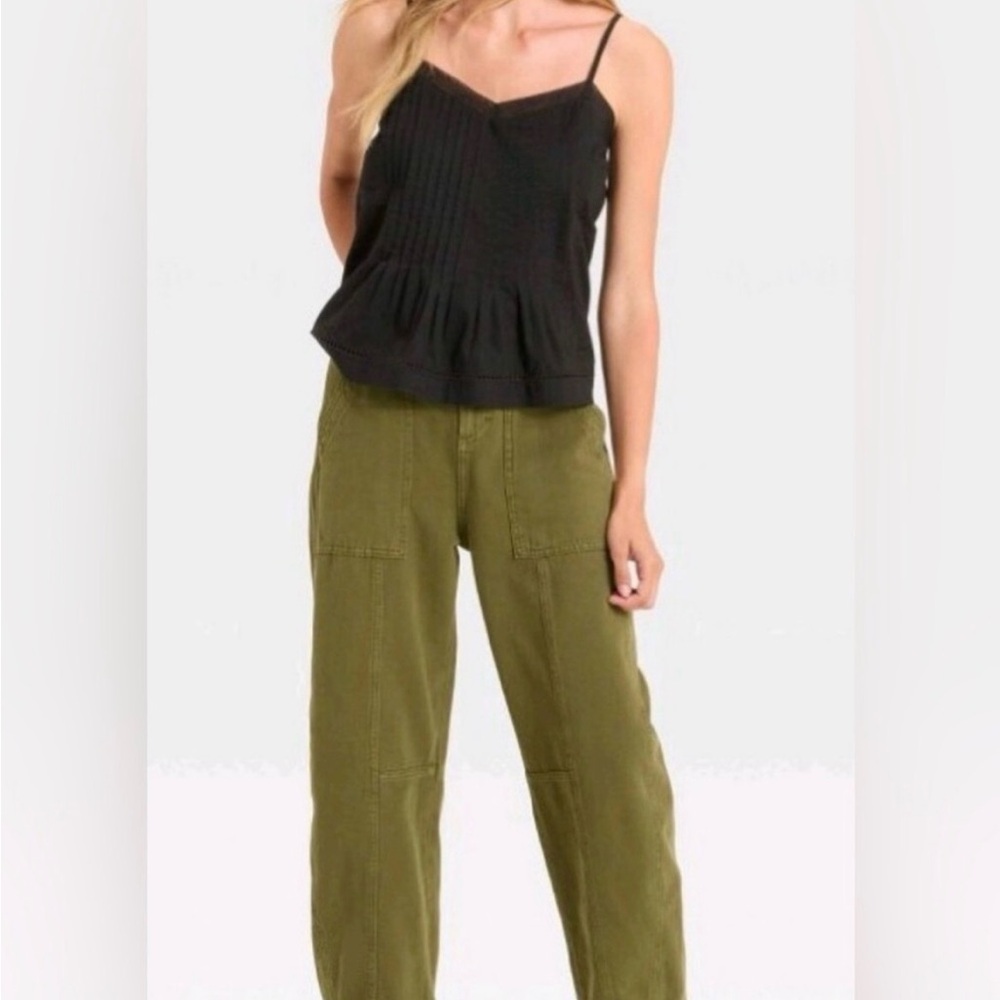 Universal Thread Olive Wide-Leg Utility Pants
